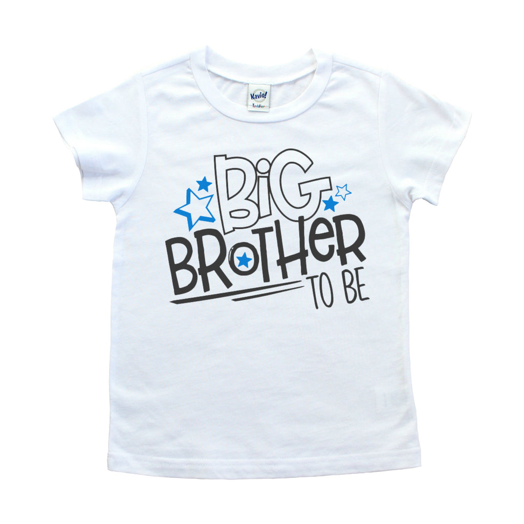 White shirt with Big Brother to be in Black with blue stars