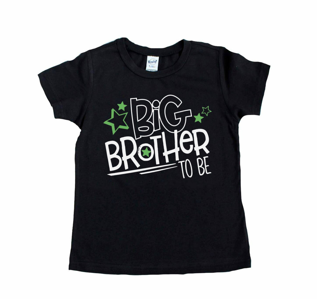 Black tee with Big Brother to be in white and green 