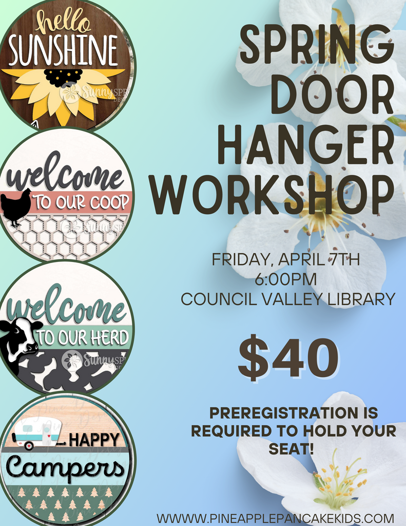 April 7th Door Hanger Workshop