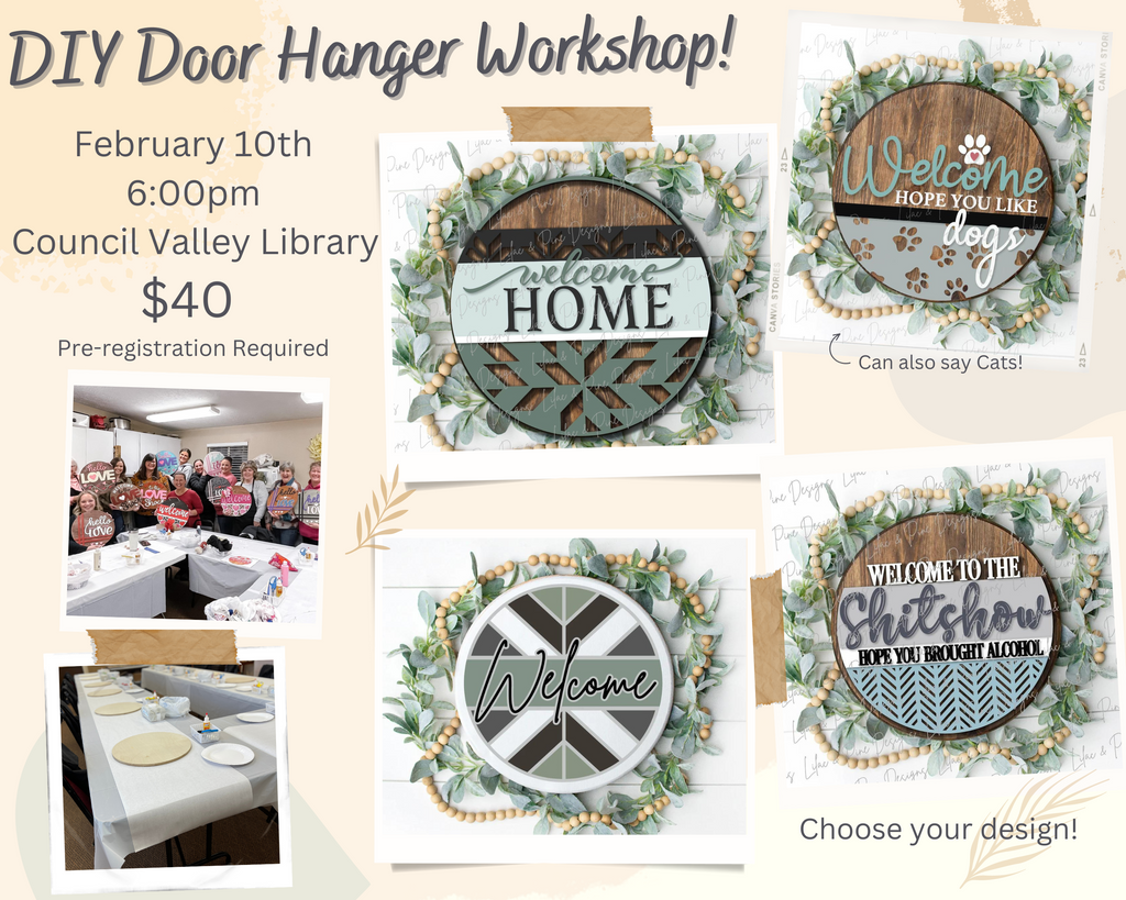 February 10th, 2023 Door Hanger Workshop